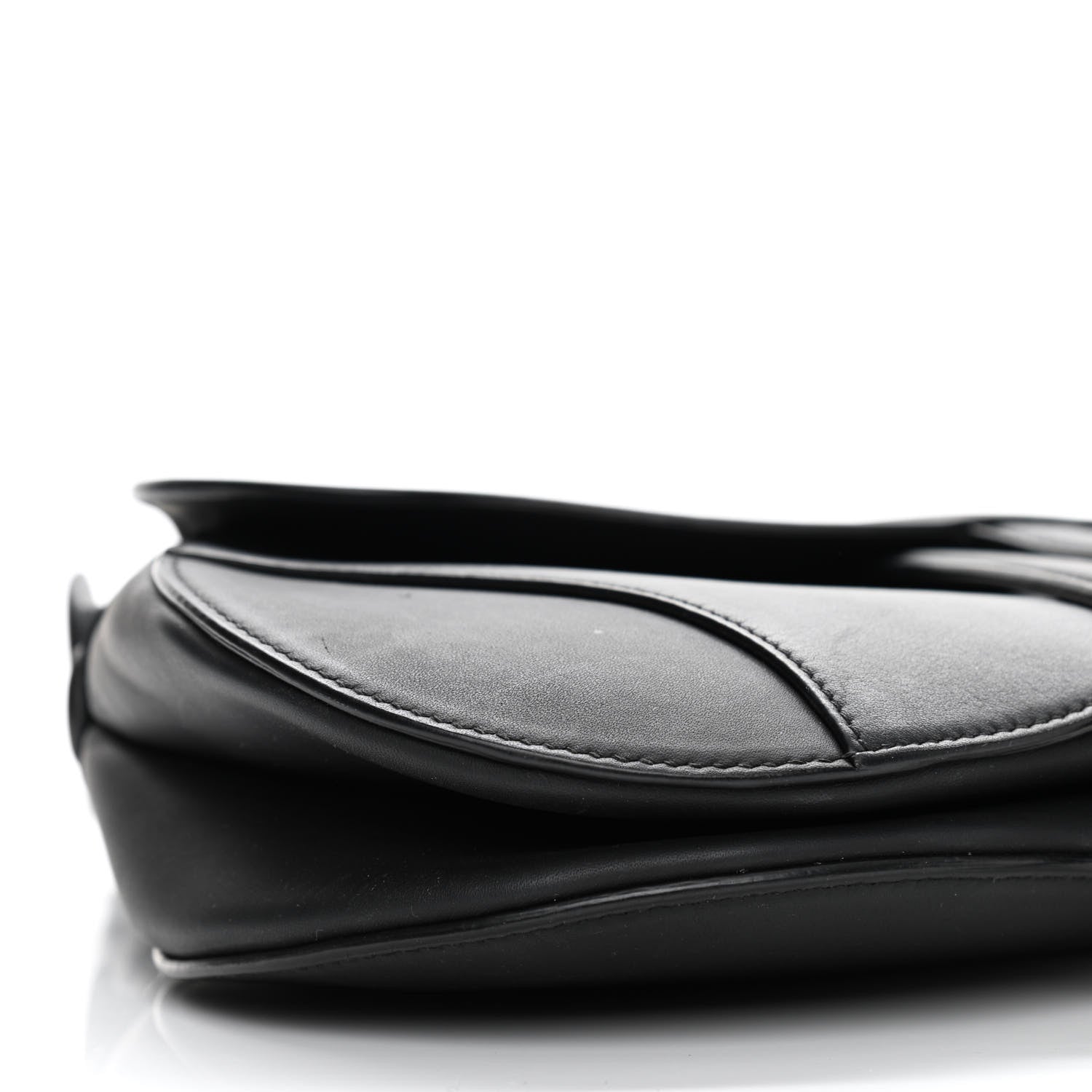 Christian Dior Ultra Matte Calfskin Saddle Bag Black 9 of 13