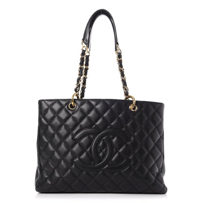 Chanel Caviar Quilted Grand Shopping Tote GST Black 1 of 8