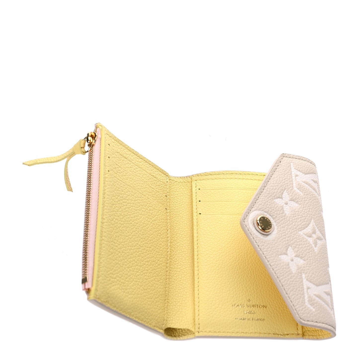 Empreinte Monogram Spring In The City Victorine Wallet Pink Beige Yellow