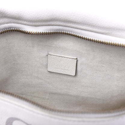 Gucci Grained Calfskin Logo Belt Bag White 7 of 10