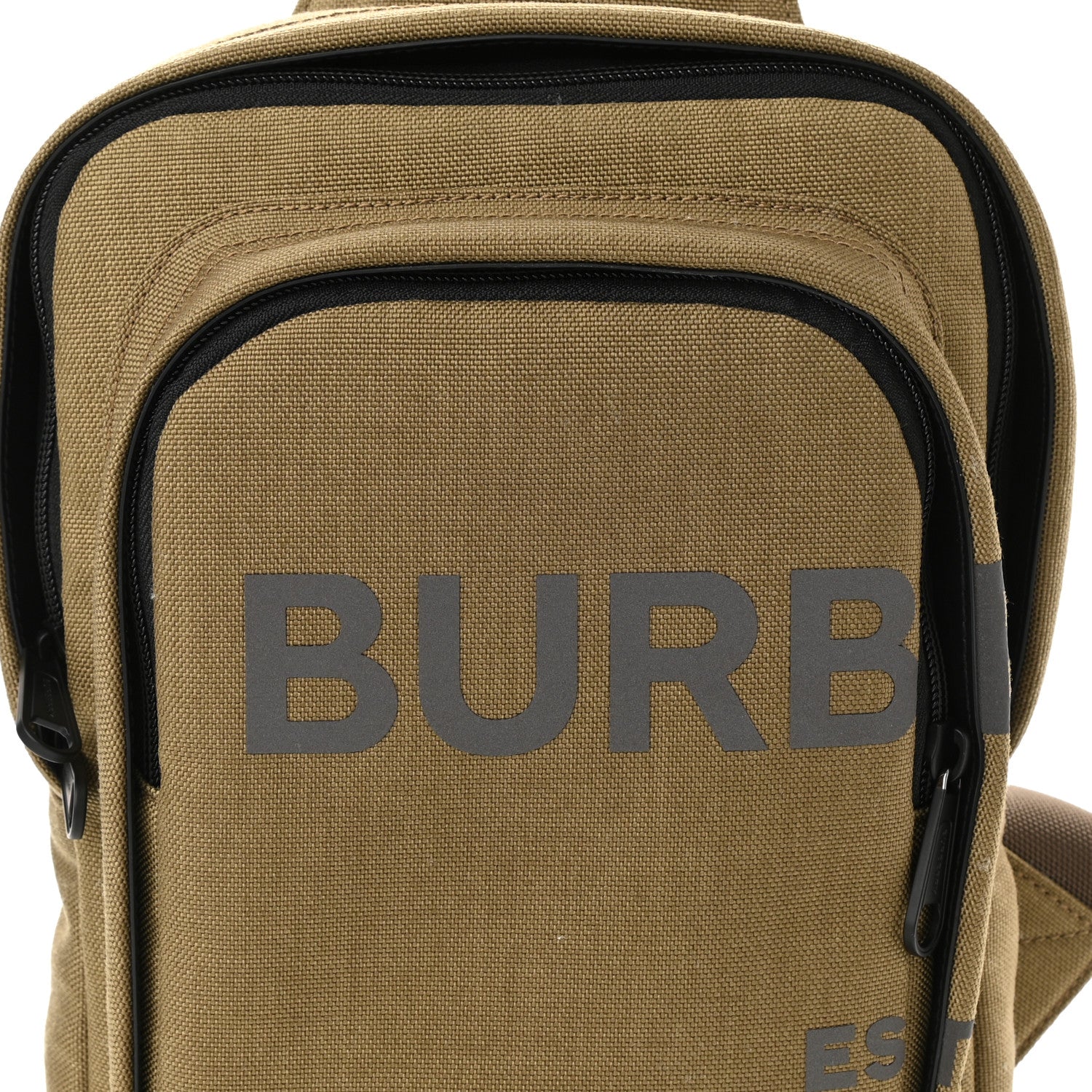 Burberry Canvas Paddy Horseferry Logo Belt Bag Moss Green 7 of 9