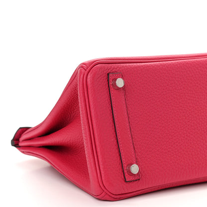 Hermes Togo Matte Alligator Birkin Touch 25 Framboise 9 of 11