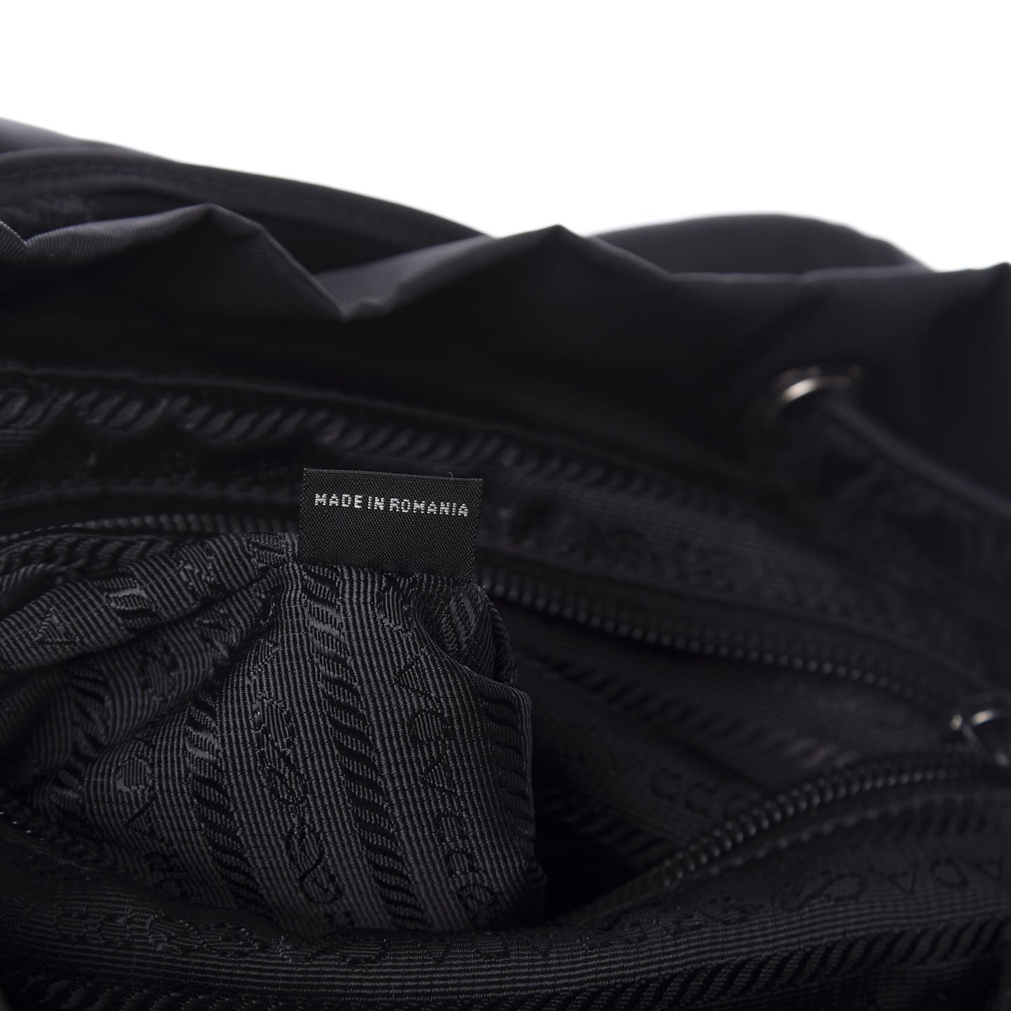 Tessuto Nylon Saffiano Vela Backpack Black