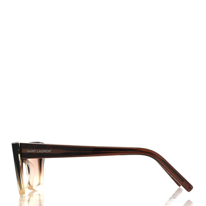 Saint Laurent Acetate Mica Cat Eye Sunglasses SL 276 Brown 3 of 8