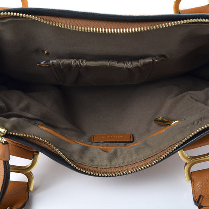 Chloe Calfskin Braided Medium Marcie Satchel Whiskey 4 of 12