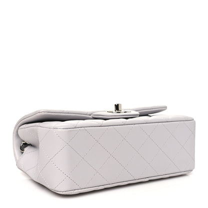 Chanel Lambskin Quilted Mini Rectangular Flap Grey 4 of 11