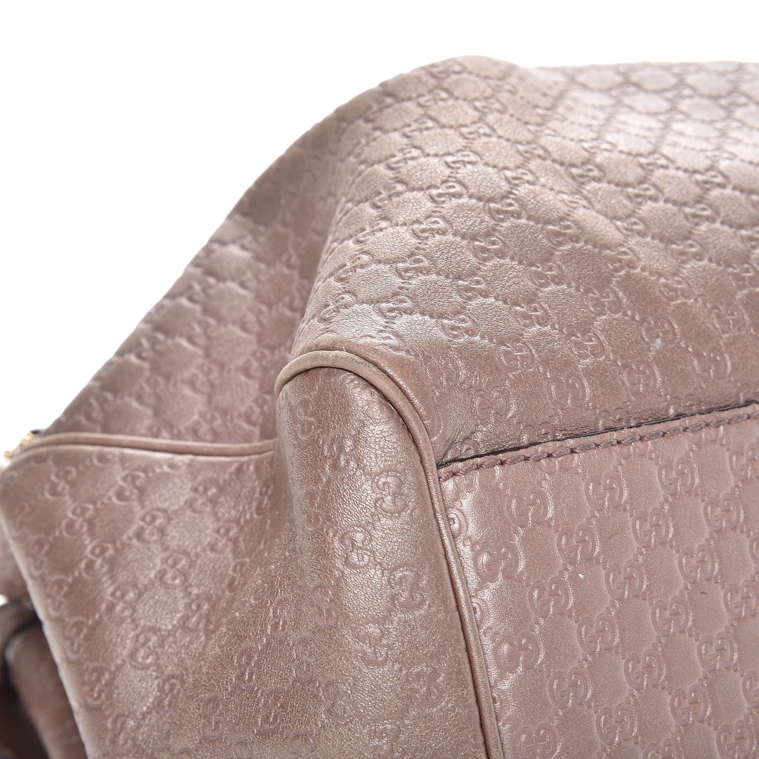 Gucci Metallic Microguccissima Medium Sukey Tote Dark Cipria 7 of 14