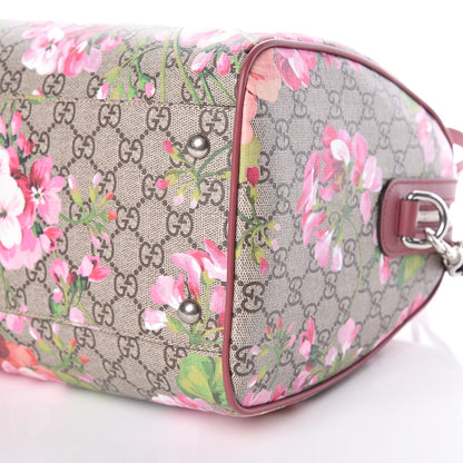 Gucci GG Supreme Monogram Blooms Medium Boston Beige Multicolor Dry Rose 9 of 9