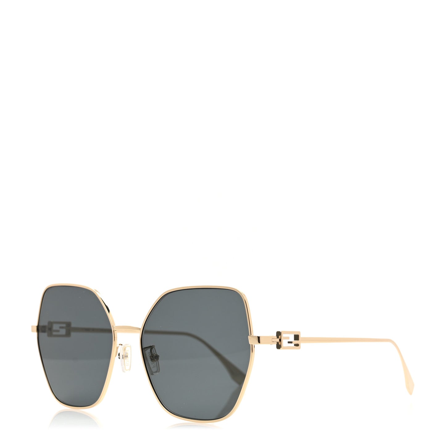 Metal Aviator Sunglasses FE40033U Light Gold