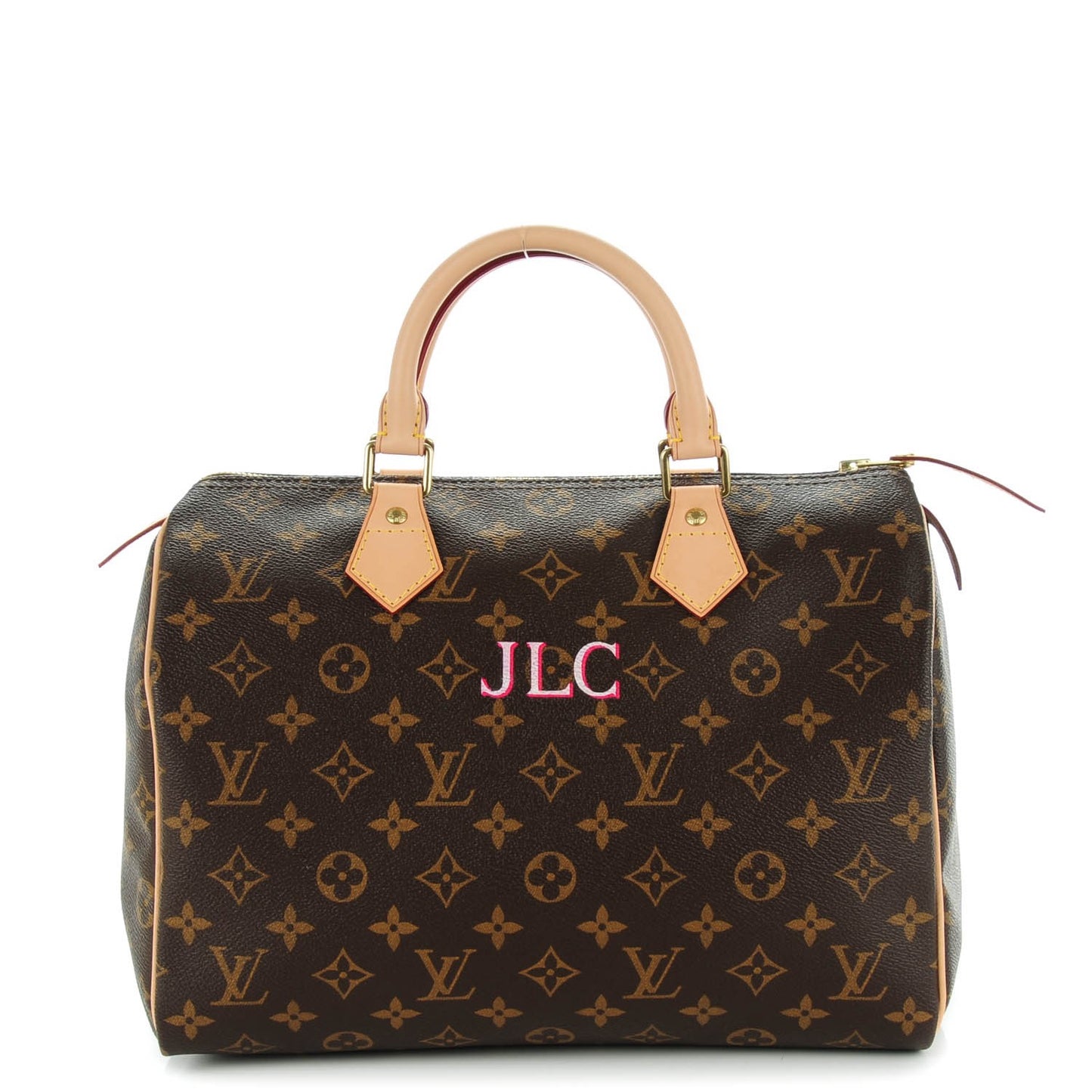 Monogram My LV Heritage Speedy 30 White Fuchsia