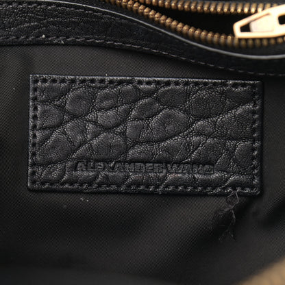 Alexander Wang Pebbled Lambskin Mini Rockie Black Rose Gold Hardware 6 of 10