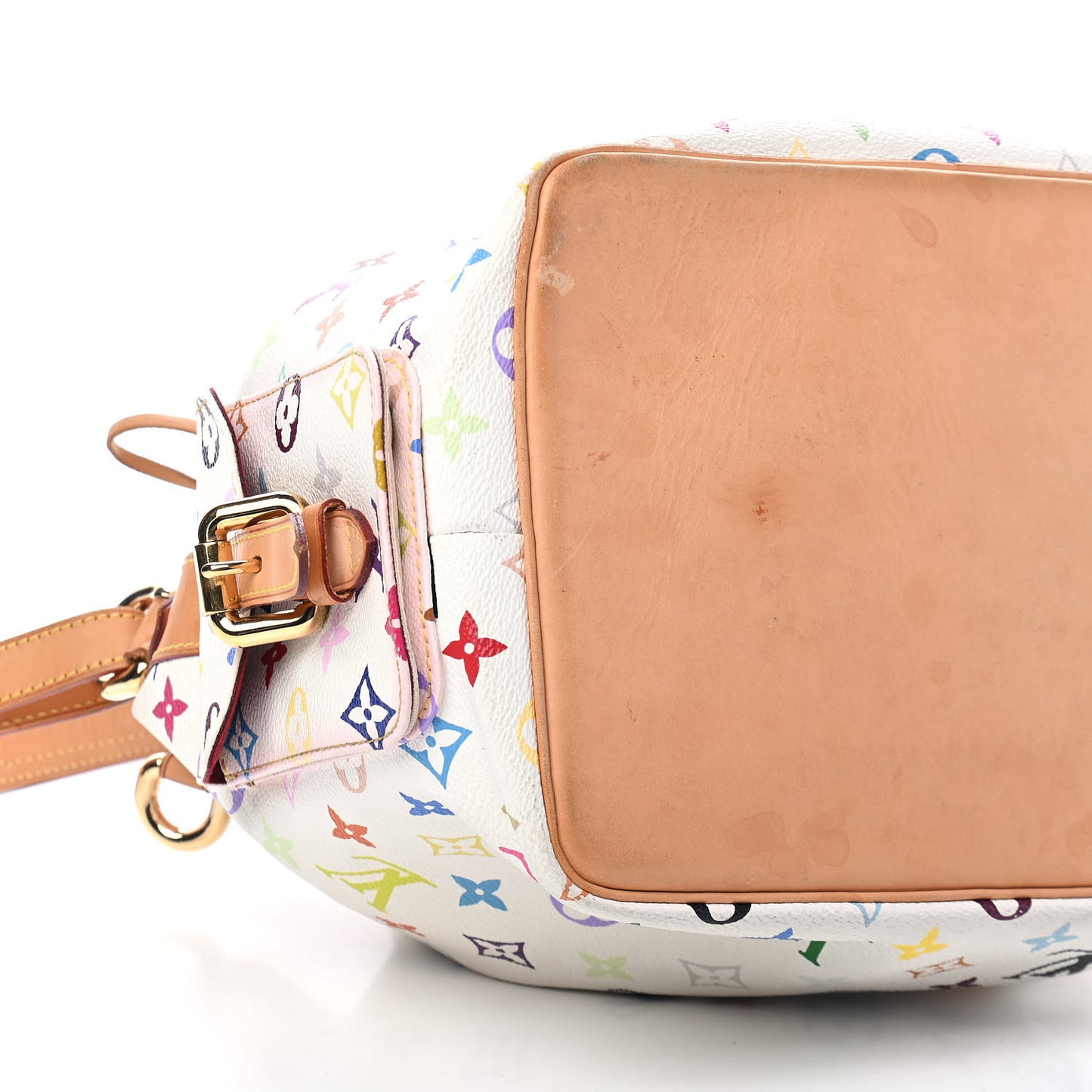 Monogram Multicolor Petit Noe White