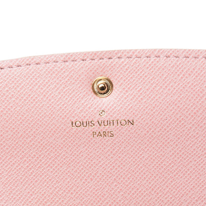 Louis Vuitton Damier Azur Emilie Wallet Rose Ballerine 6 of 12