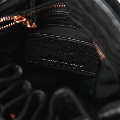 Alexander Wang Pebbled Lambskin Diego Bucket Black Rose Gold Hardware 8 of 9