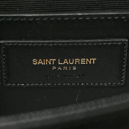 Saint Laurent Grain De Poudre Monogram Cassandre Clutch Black 7 of 8