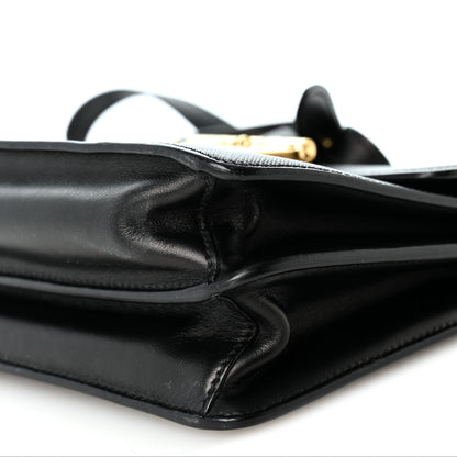 Prada Saffiano Symbole Flap Shoulder Bag Black 9 of 10