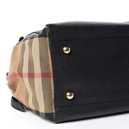 Burberry Grainy Calfskin House Check Small Canterbury Black 7 of 10