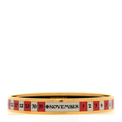 Hermes Enamel Printed Narrow Astrologie Nouvelle Scorpio Bracelet 65 1 of 5
