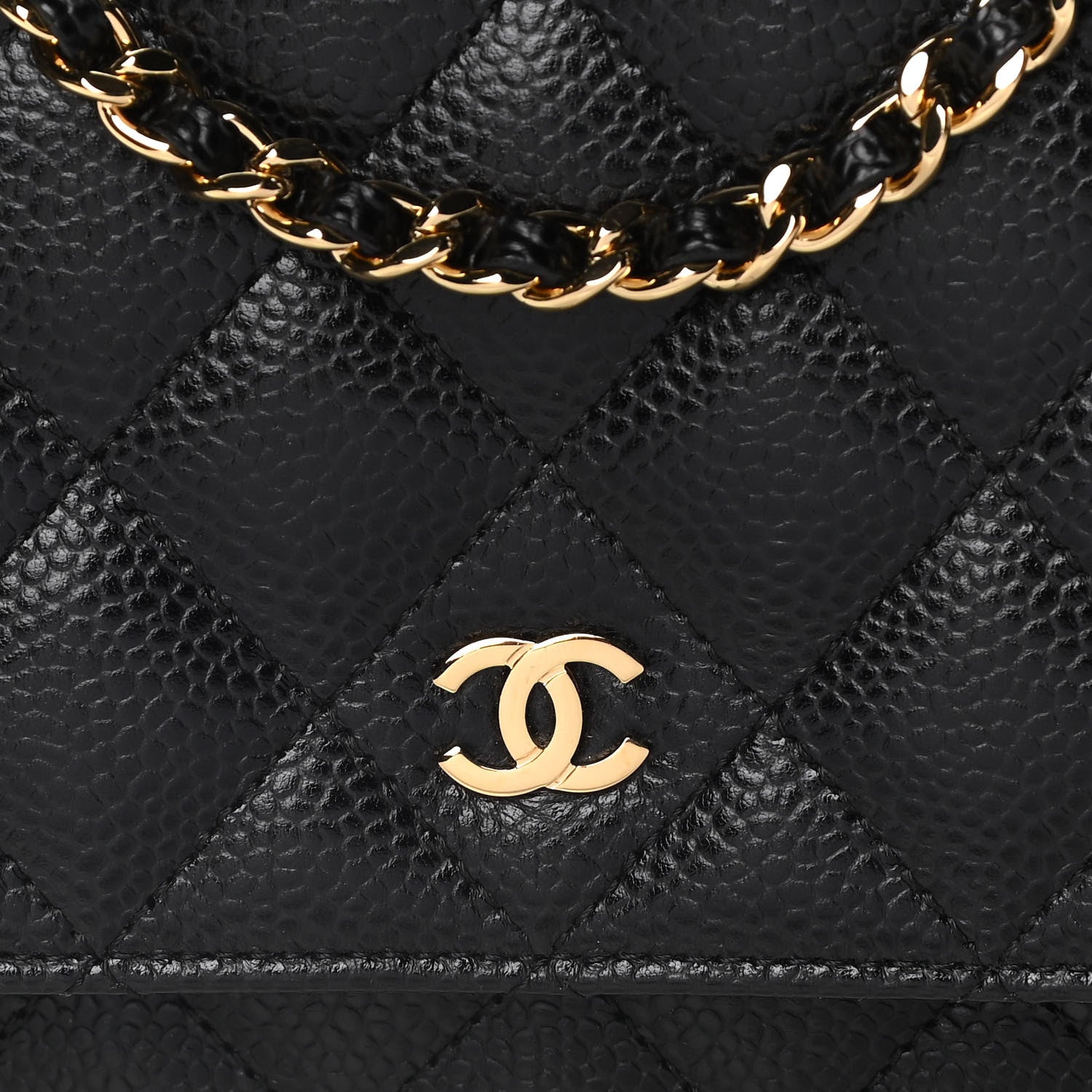 Chanel Caviar Quilted Wallet On Chain WOC Black 7 of 11