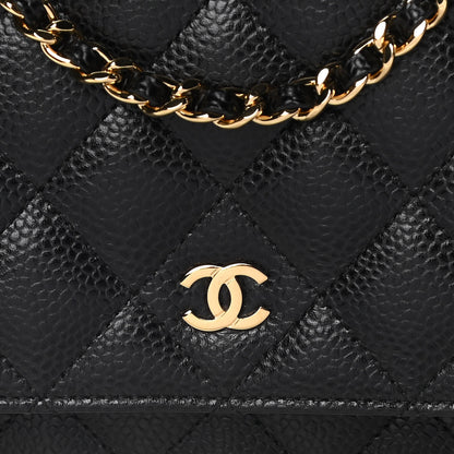 Chanel Caviar Quilted Wallet On Chain WOC Black 7 of 11