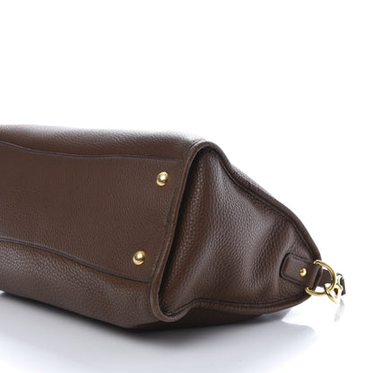 Prada Vitello Daino Shopping Satchel Palissandro 7 of 10