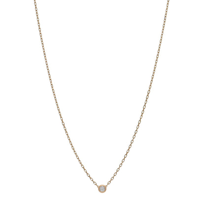 Cartier 18K Pink Gold Diamond SM D'Amour Pendant Necklace 1 of 4