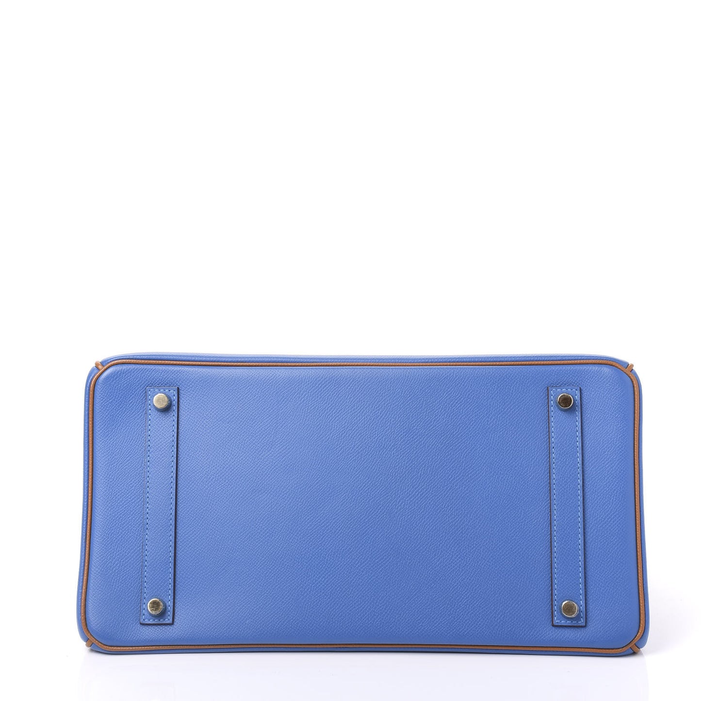 Epsom Horseshoe Birkin 35 Bleu Izmir Gold