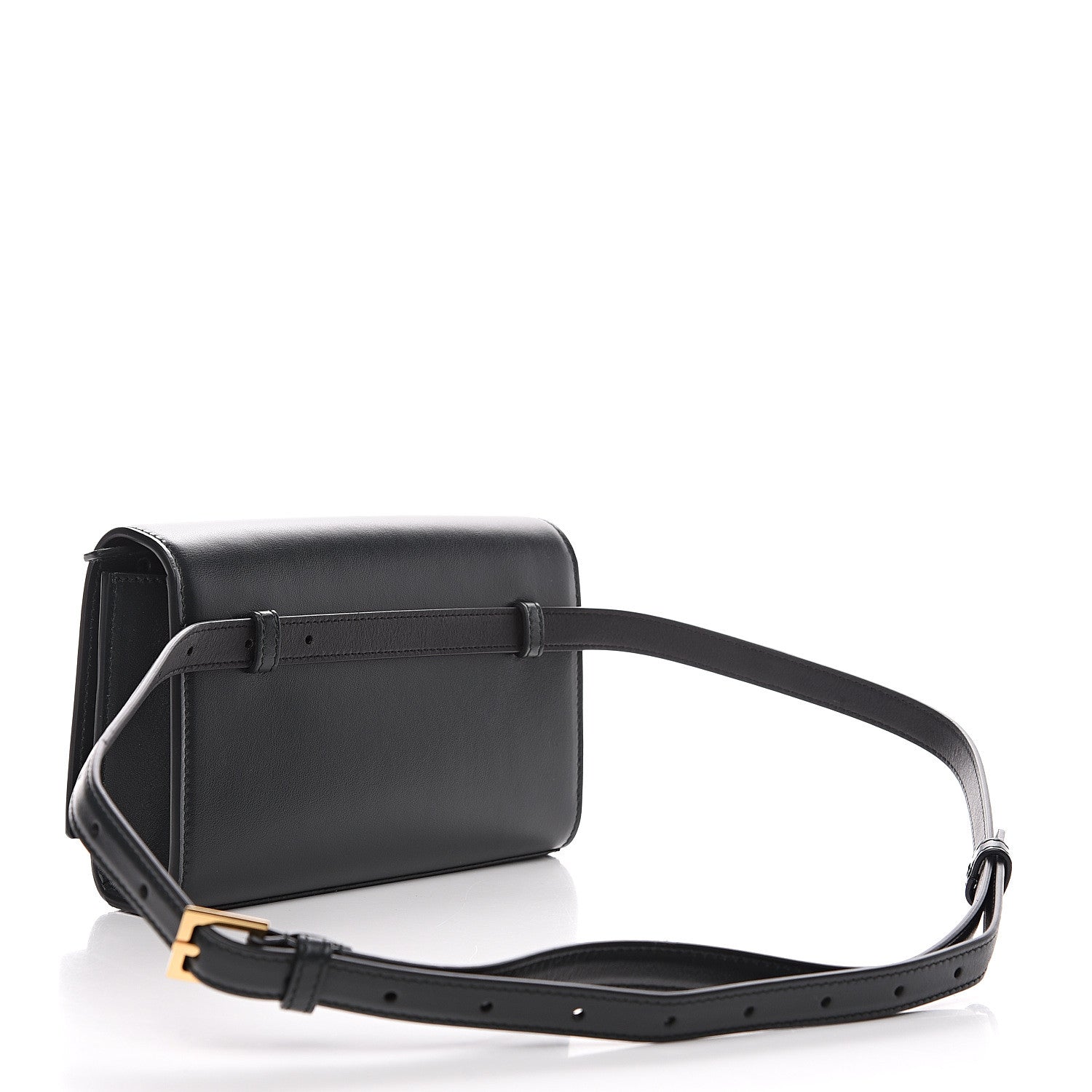 Saint Laurent Smooth Calfskin Monogram Kate Belt Bag Black 2 of 7