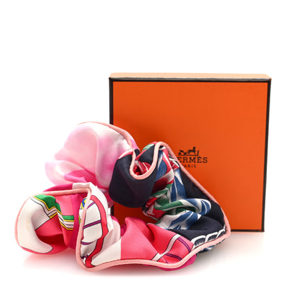 Hermes Silk Claudia Scrunchie Multicolore 5 of 5