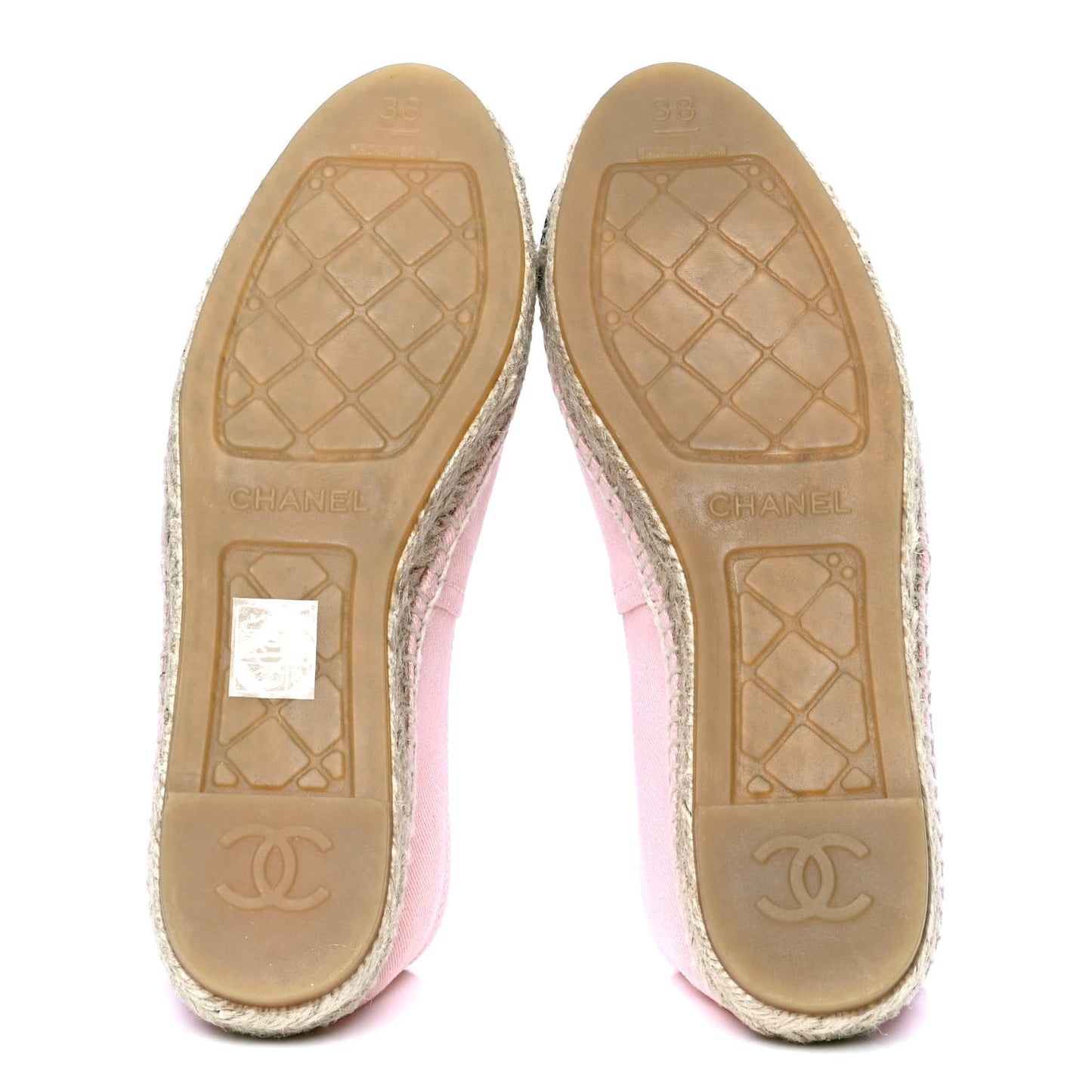 Denim Toile CC Espadrilles 38 Pink Black