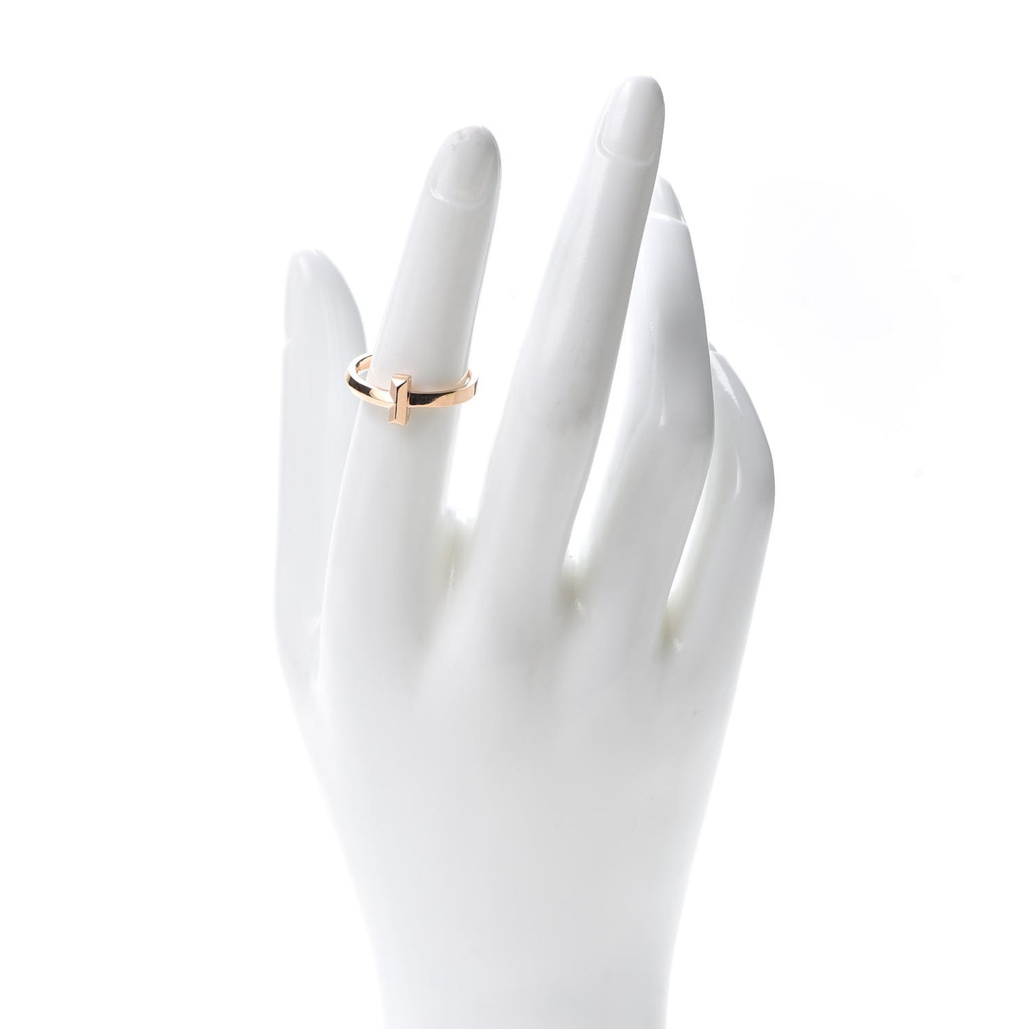 18K Rose Gold T T1 Ring 53 6.5