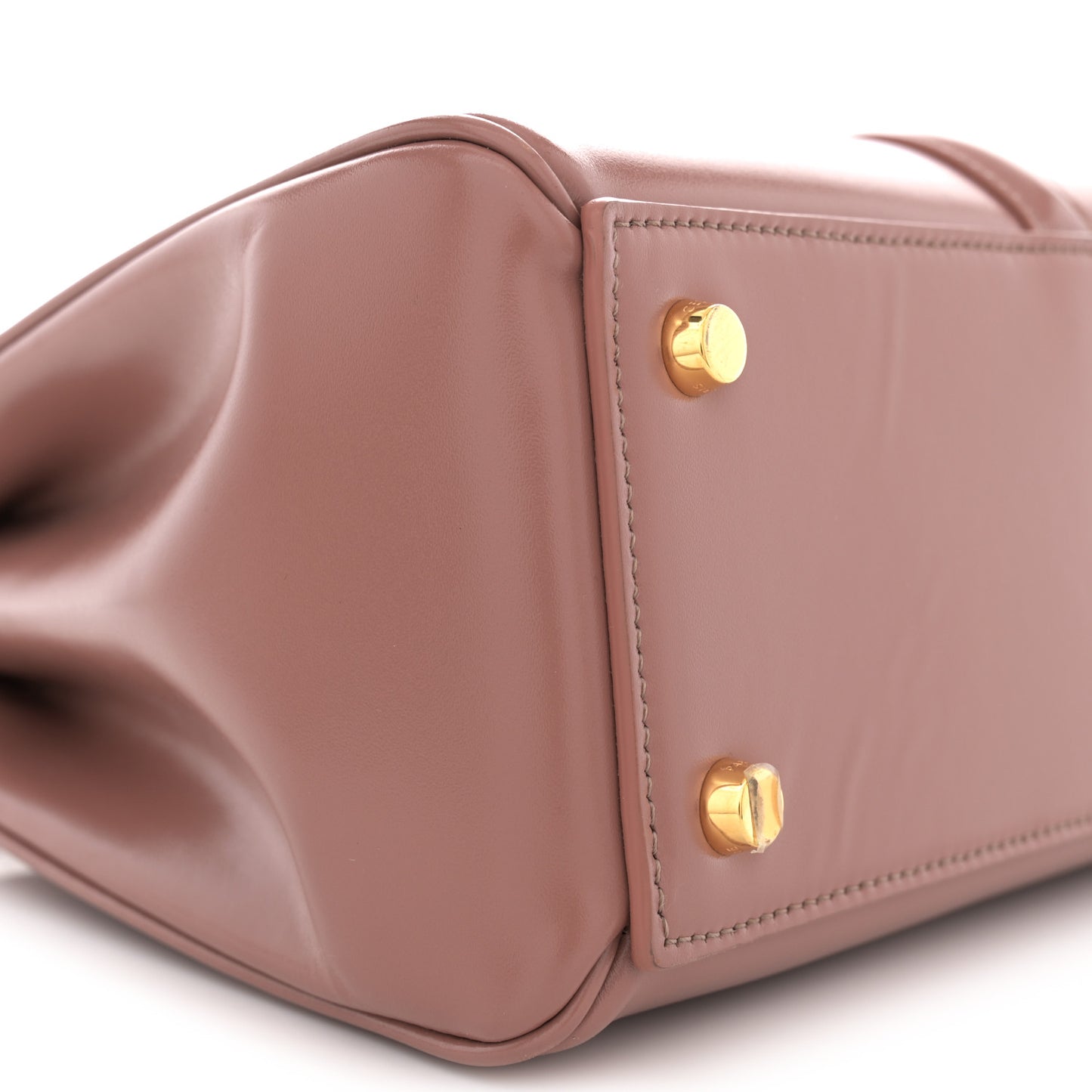 Satinated Calfskin Small 16 Top Handle Bag Pastel Pink