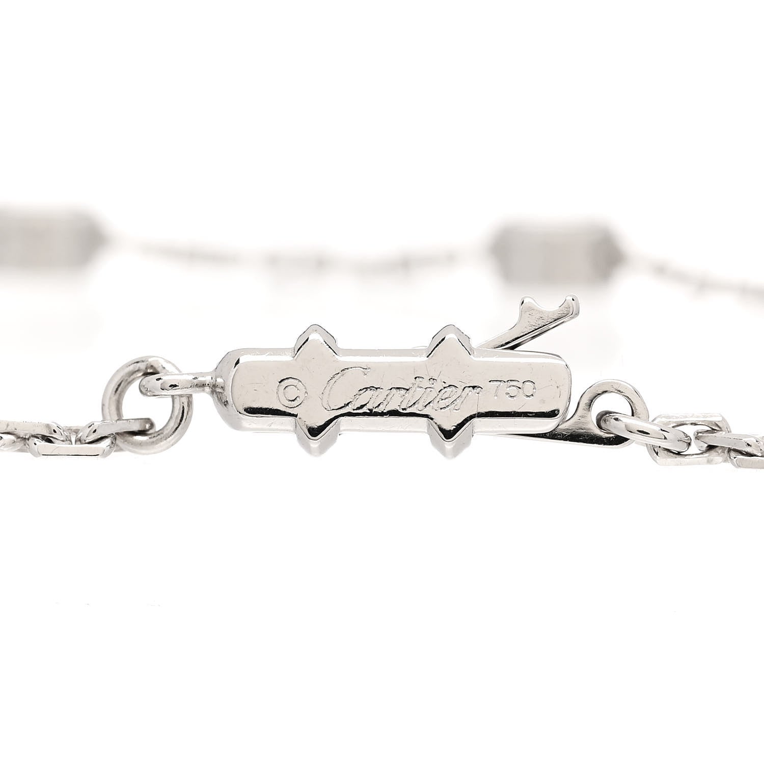 Cartier 18K White Gold LOVE Station Bracelet 3 of 4