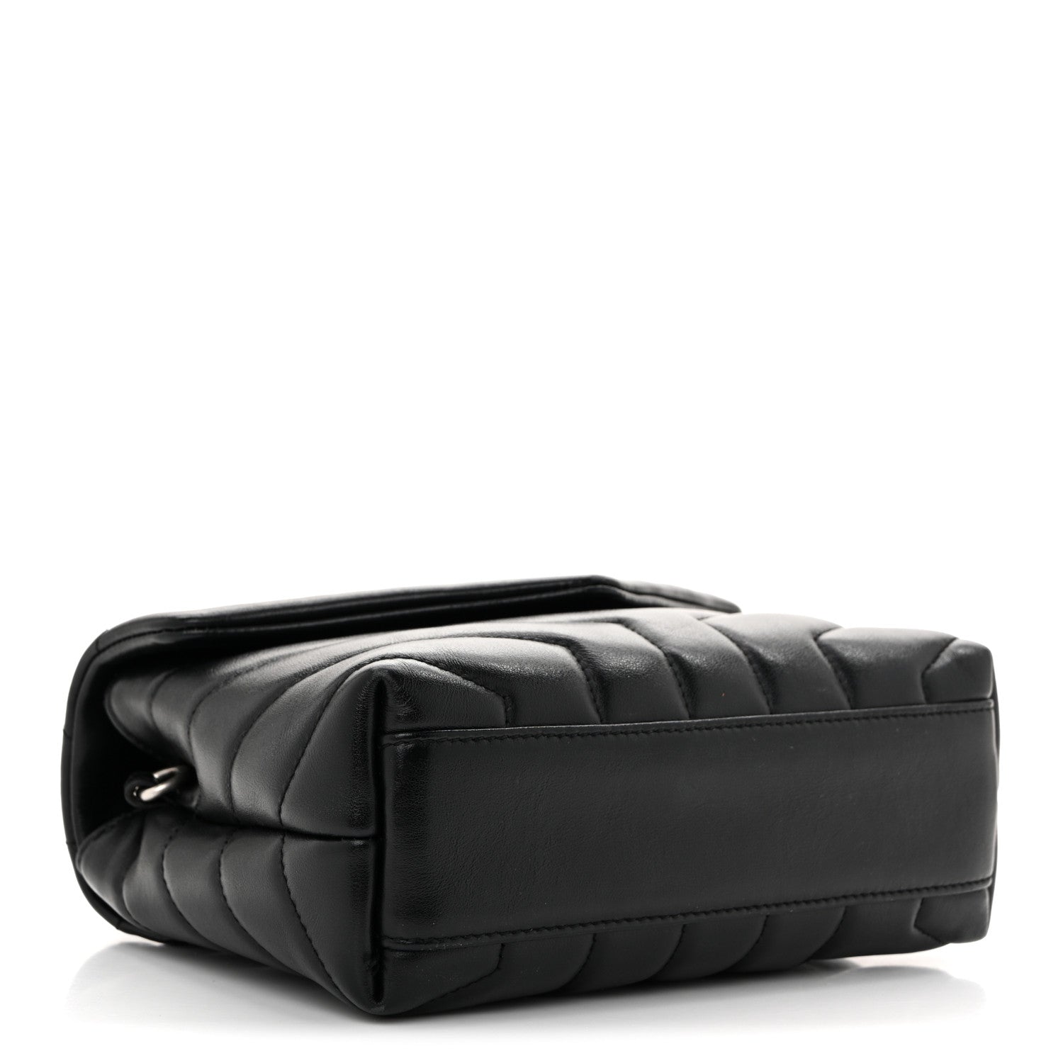Saint Laurent Calfskin Y Quilted Monogram Toy Loulou Crossbody Bag Black 4 of 15