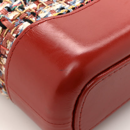 Chanel Tweed Calfskin Small Gabrielle Hobo Red Multicolor 11 of 13