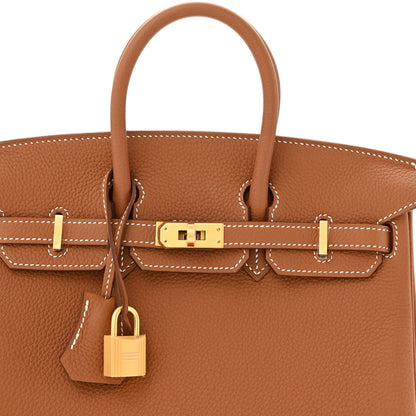Hermes Togo Birkin 25 Gold 8 of 11