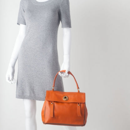 Saint Laurent Leather Muse Two Orange 2 of 10