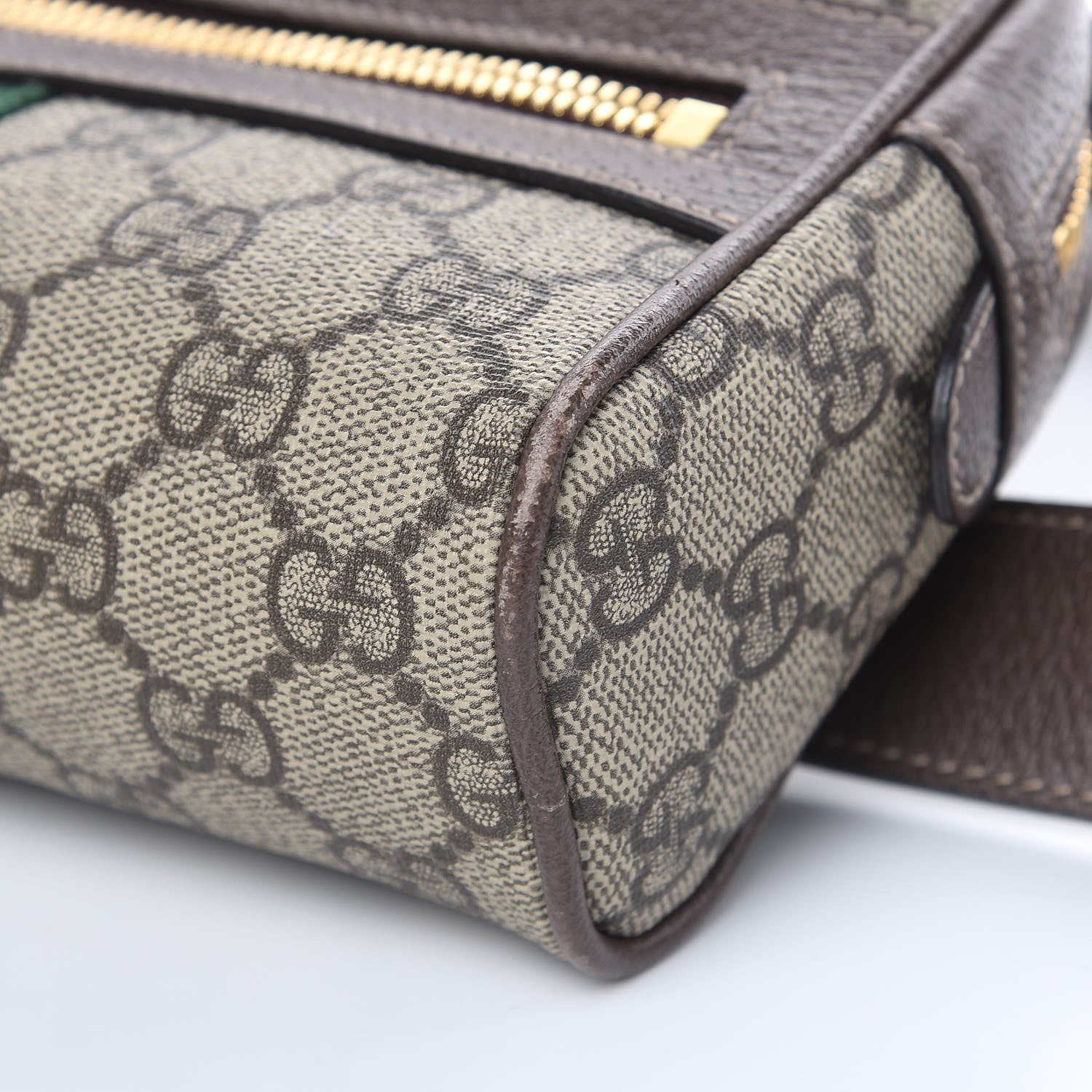 Gucci GG Supreme Monogram Web Small Ophidia Belt Bag 95 38 Dark Brown 9 of 9