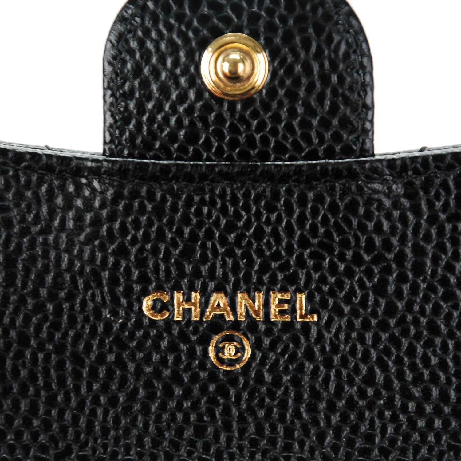 Chanel Caviar Quilted Coin Purse Wallet Black 6 of 8