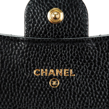 Chanel Caviar Quilted Coin Purse Wallet Black 6 of 8