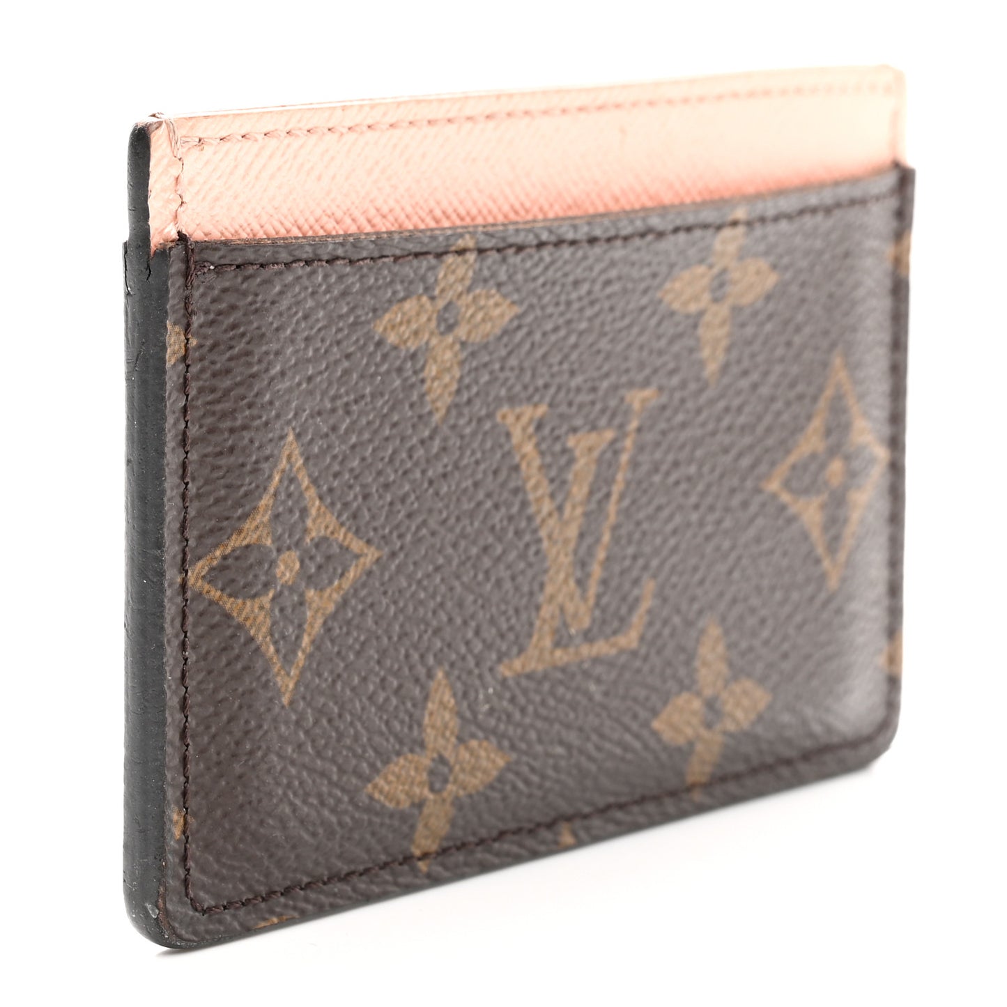 Monogram Card Holder Rose Nacre