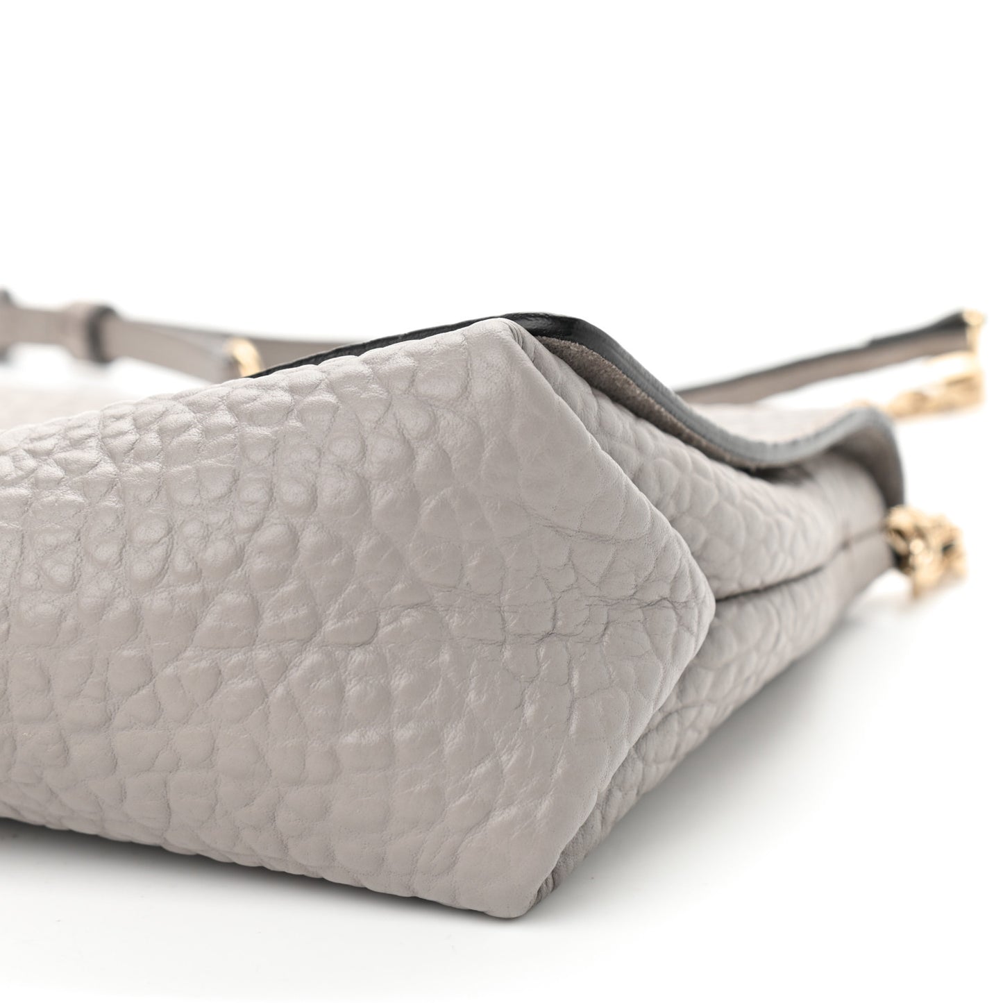 Signature Grain Medium Mildenhall Crossbody Bag Pale Grey
