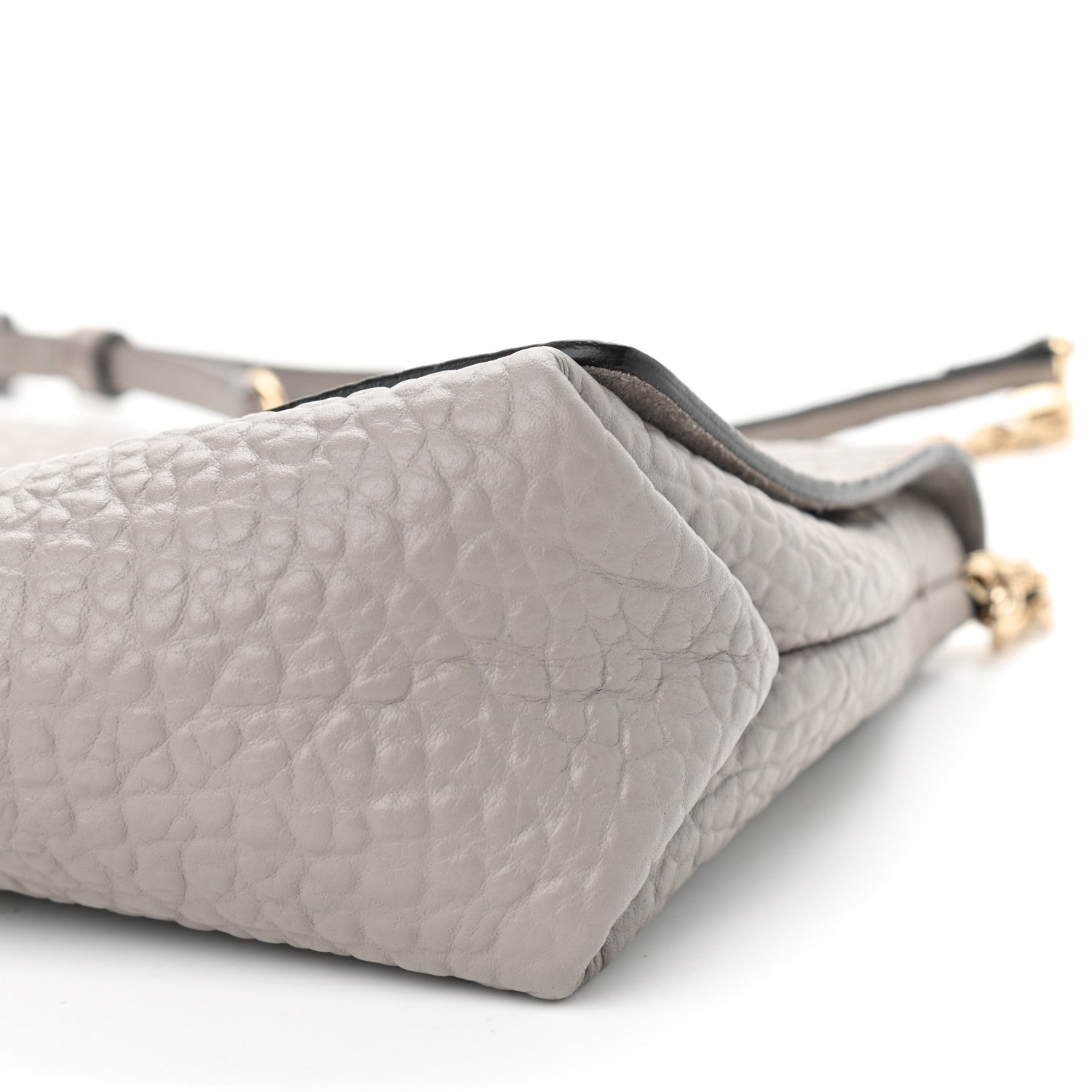Burberry Signature Grain Medium Mildenhall Crossbody Bag Pale Grey 8 of 10