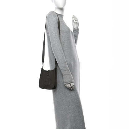 Hermes Taurillon Clemence Evelyne TPM Gris Meyer 2 of 10