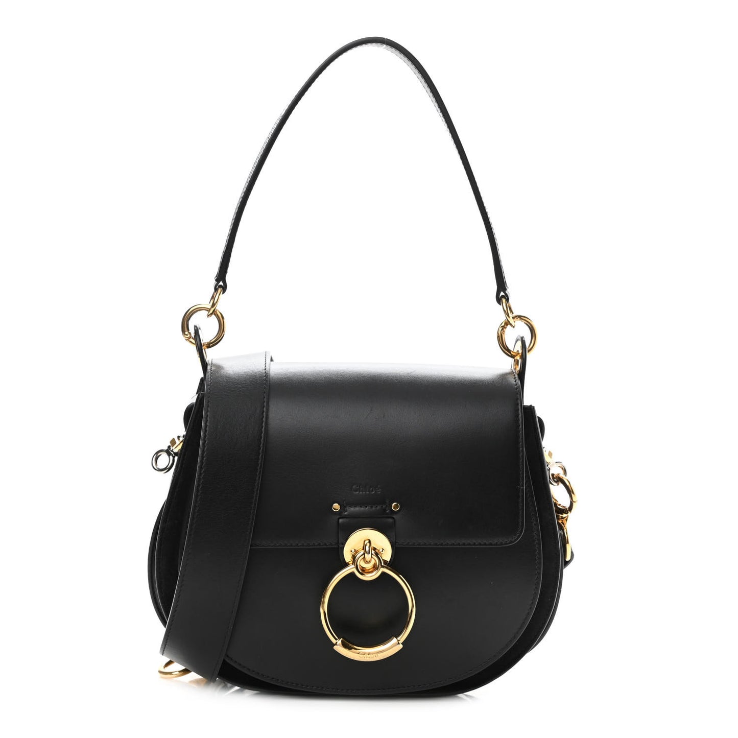 Calfskin Large Tess Bag Black