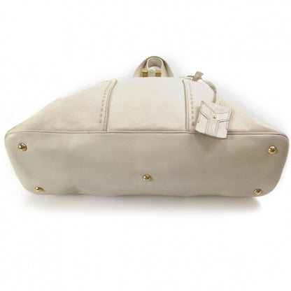 Saint Laurent Leather Large Muse Ivory 4 of 13