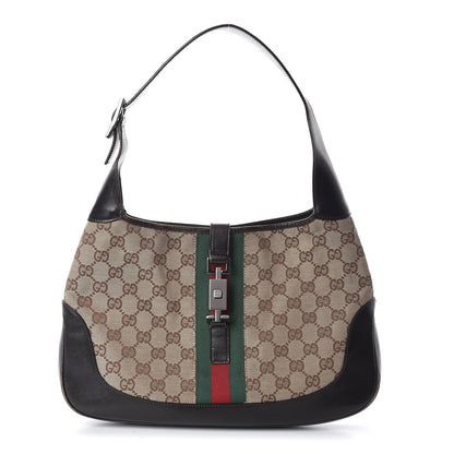 Gucci Monogram Web Jackie O Hobo 1 of 18
