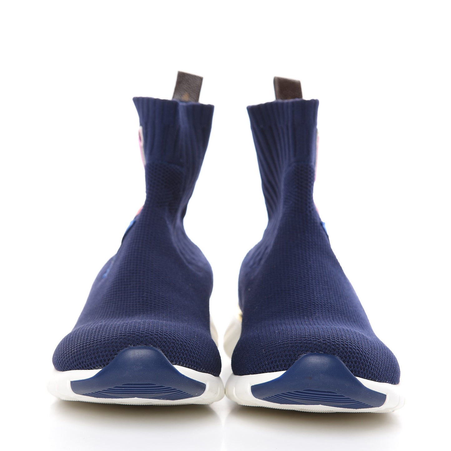 Stretch Fabric LV Black Heart Sock Sneaker 38 Marine