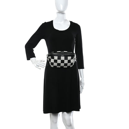 Saint Laurent Canvas Classic Belt Bag Black White 2 of 9