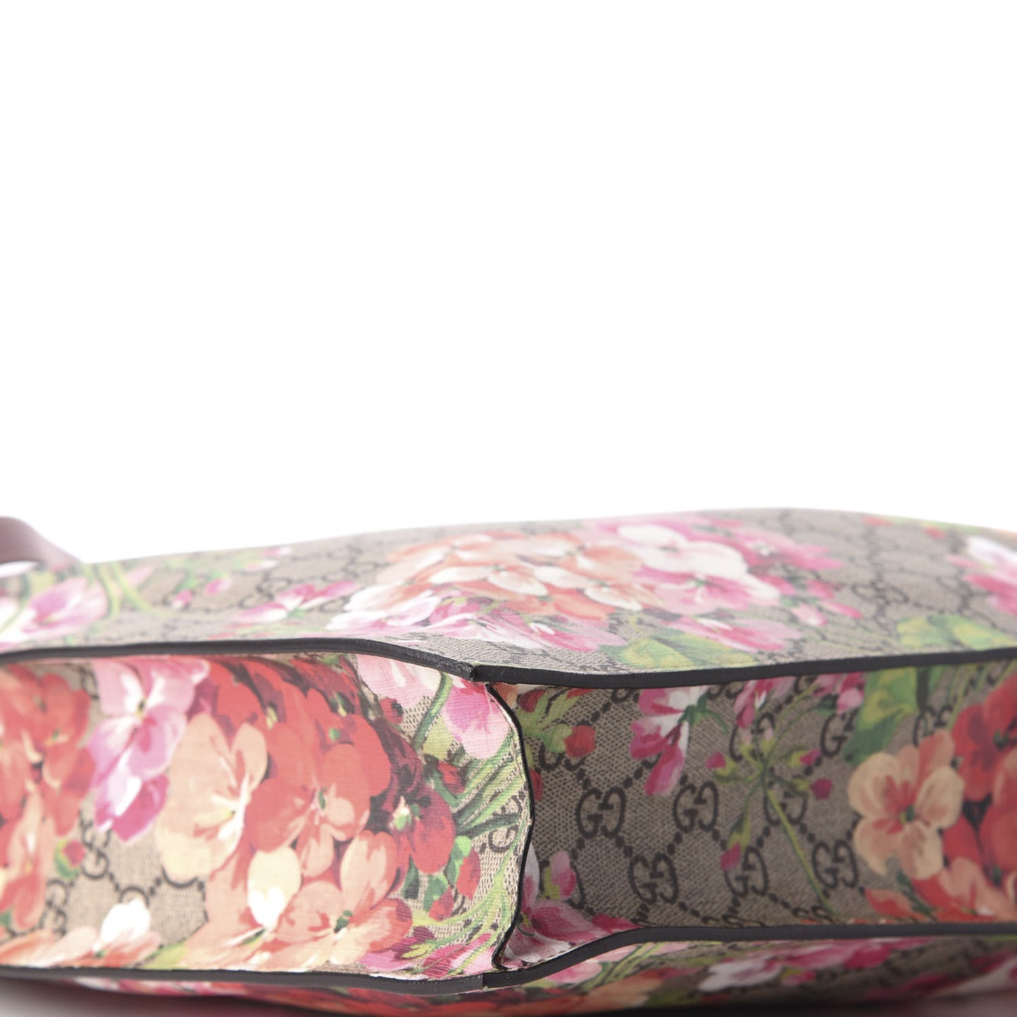 Soft GG Supreme Monogram Blooms Vertical Tote Beige Multicolor Dry Rose